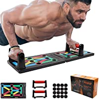 Push Up Rack Board 12 en 1- tablero de rack de push-up portátil plegable- soportes multifuncional para lagartijas de…